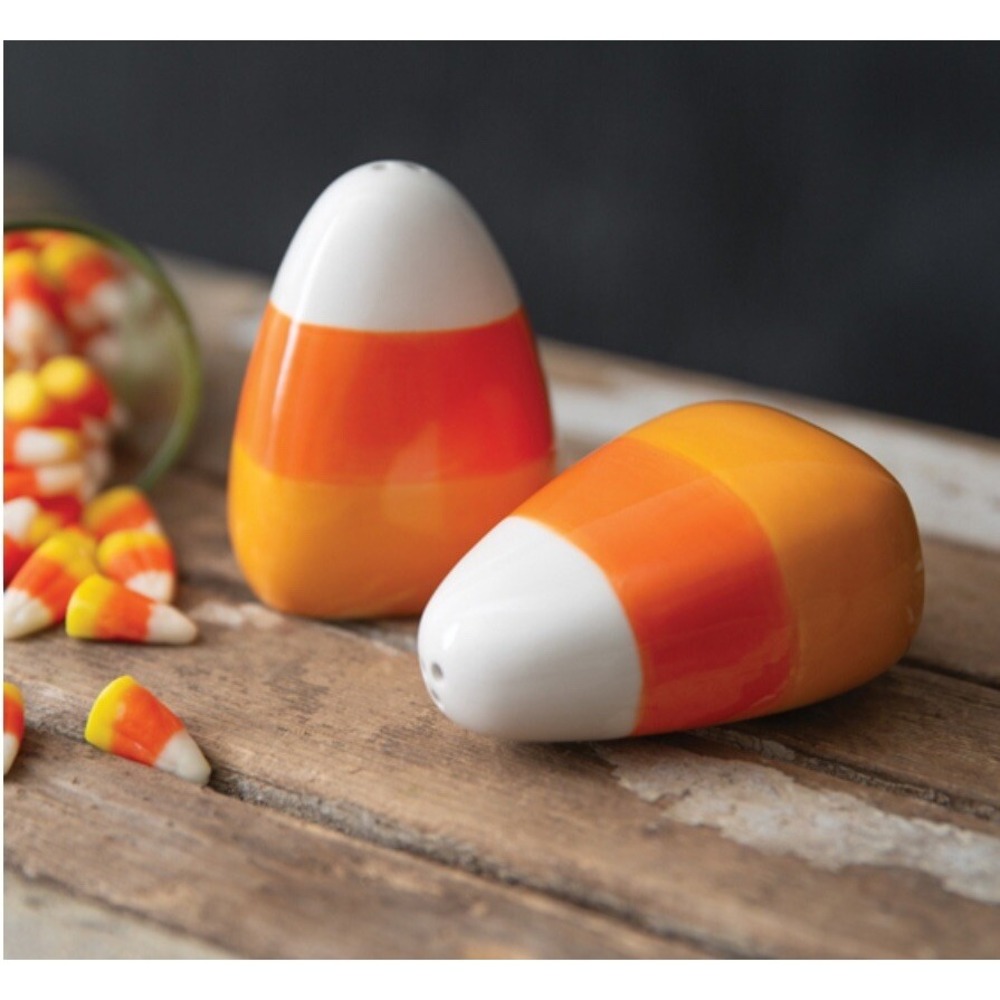 Fall‎ Holiday 3" inch Candy Corn Salt & Pepper Shakers